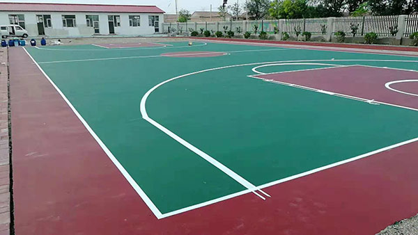 天津小学塑胶跑道及篮球场施工
